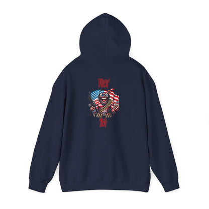Patriotic Skull & Flag Hoodie – American Eagle Skeleton Graphic Sweatshirt