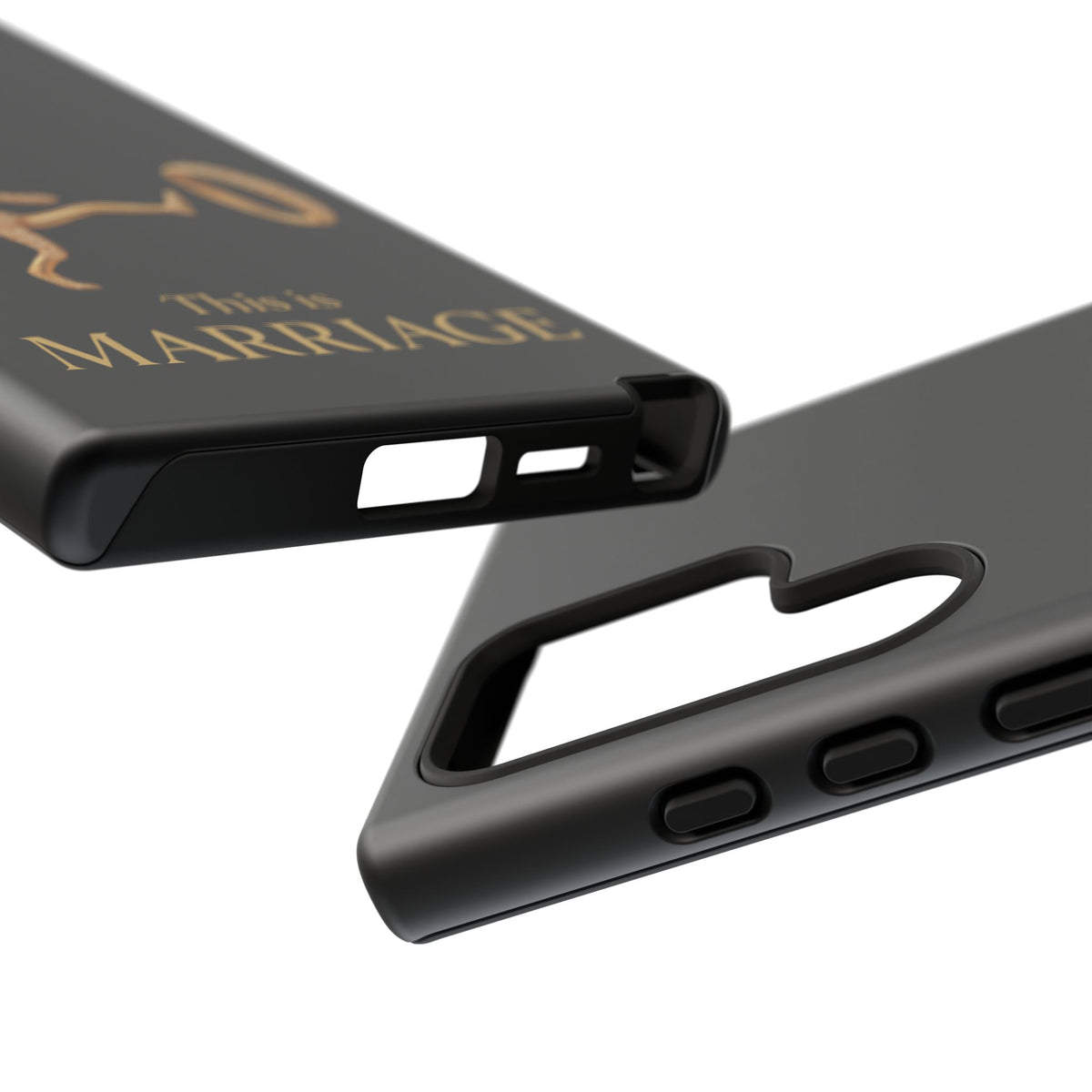 Phone Case - ‘This is Marriage’ Gold Ring Cartoon Design