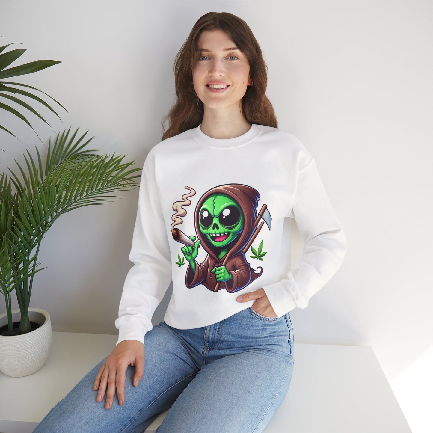 Stoner Reaper Alien Crewneck