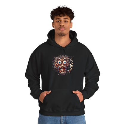 Hoodie — Freaky Monster Face Graphic Pullover
