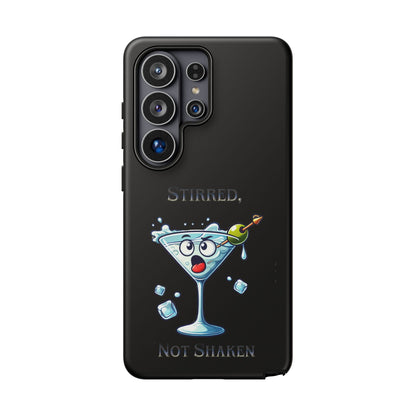 Stirred Not Shaken Phone Case — Funny Martini Cocktail Design