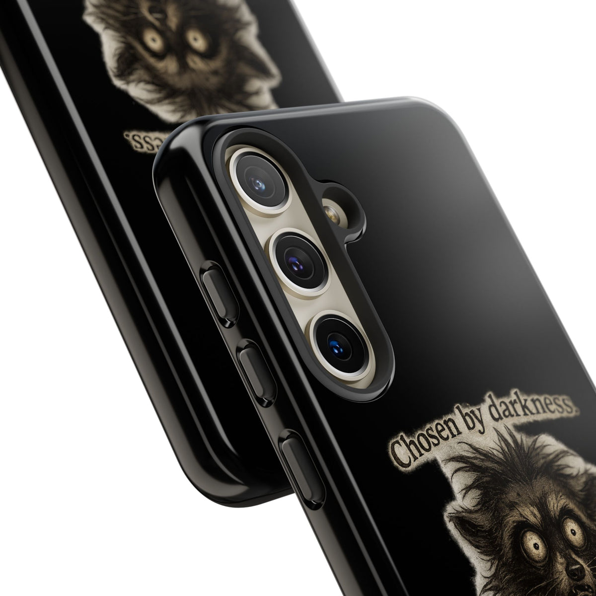 Phone Case - "Chosen by Darkness (Or Maybe Just Rabies)" Cute Creepy Retro Creature Protective Case