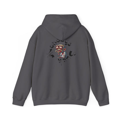 Hoodie - Funky Cartoon Skull Graphic Hoodie