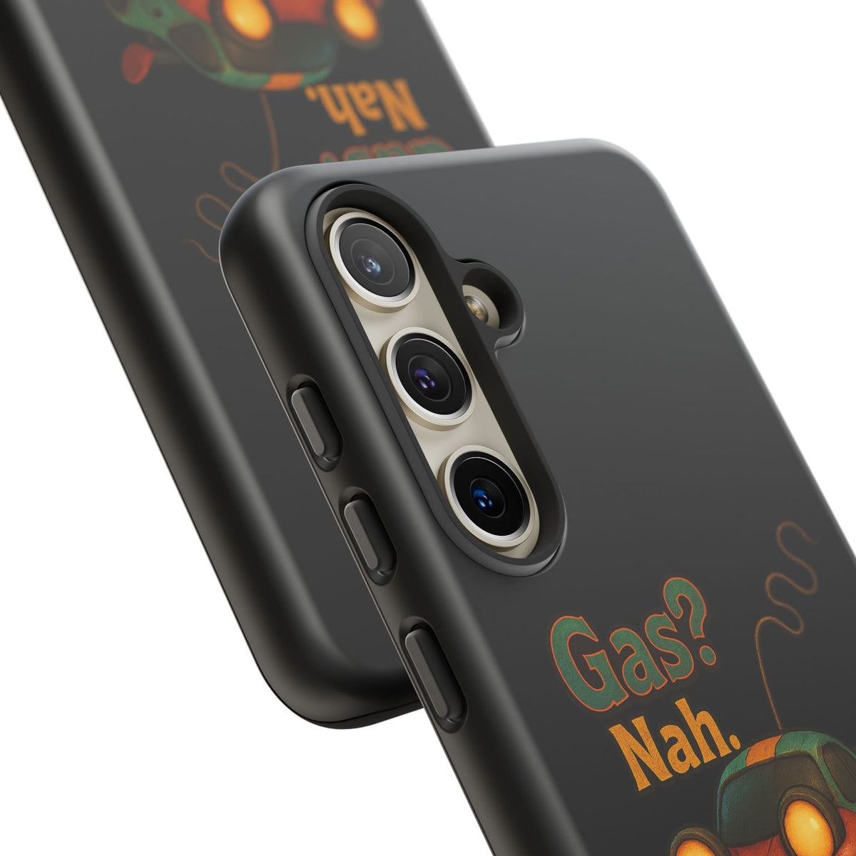 Phone Case — "Gas? Nah. I Run on Bad Far Decisions" Funny Cartoon Car Protective Cover