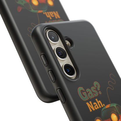 Phone Case — "Gas? Nah. I Run on Bad Far Decisions" Funny Cartoon Car Protective Cover