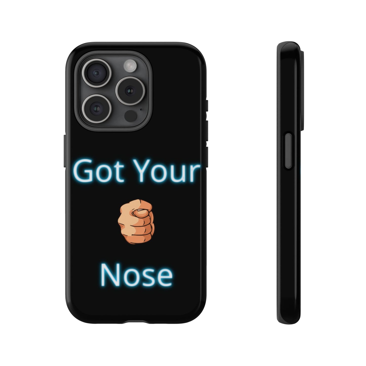 Got Your Nose Phone Case — Funny Neon Fist Design