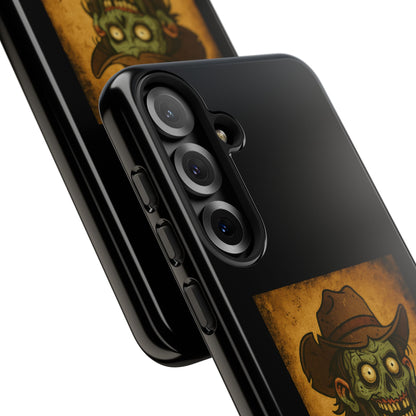 Zombie Cowboy Phone Case — "Ain't No Grave Gonna Hold This Yeehaw" Protective iPhone Cover