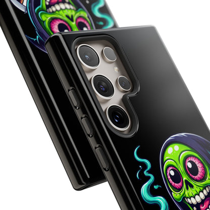 Grinning Stoner Grim Reaper Phone Case – Cannabis Skull iPhone Cover