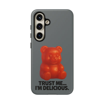Phone Case — Red Gummy Bear 'Trust Me... I'm Delicious' Protective Case
