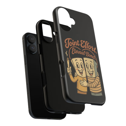 Phone Case — "Joint Effort Eternal Bond" Retro Cannabis Matchstick Design