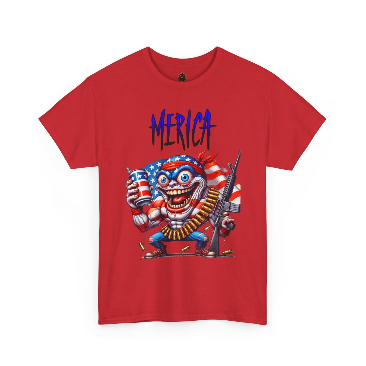 "MERICA" Over-the-Top Patriotic T-Shirt