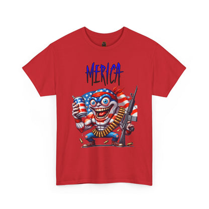 "MERICA" Over-the-Top Patriotic T-Shirt