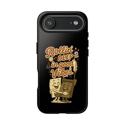 Phone Case — "Rollin' Deep in Good Vibes" Cartoon Retro Design
