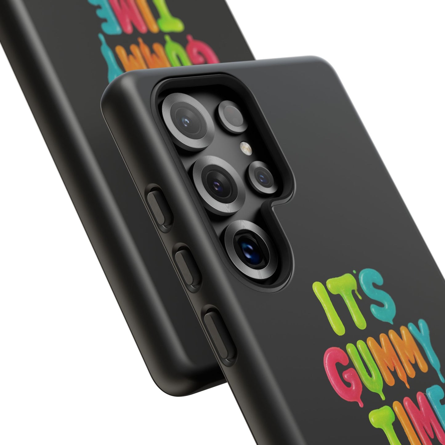 Phone Case — "It's Gummy Time" Rainbow Gummy Bear Protective Cover