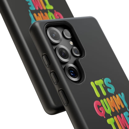 Phone Case — "It's Gummy Time" Rainbow Gummy Bear Protective Cover