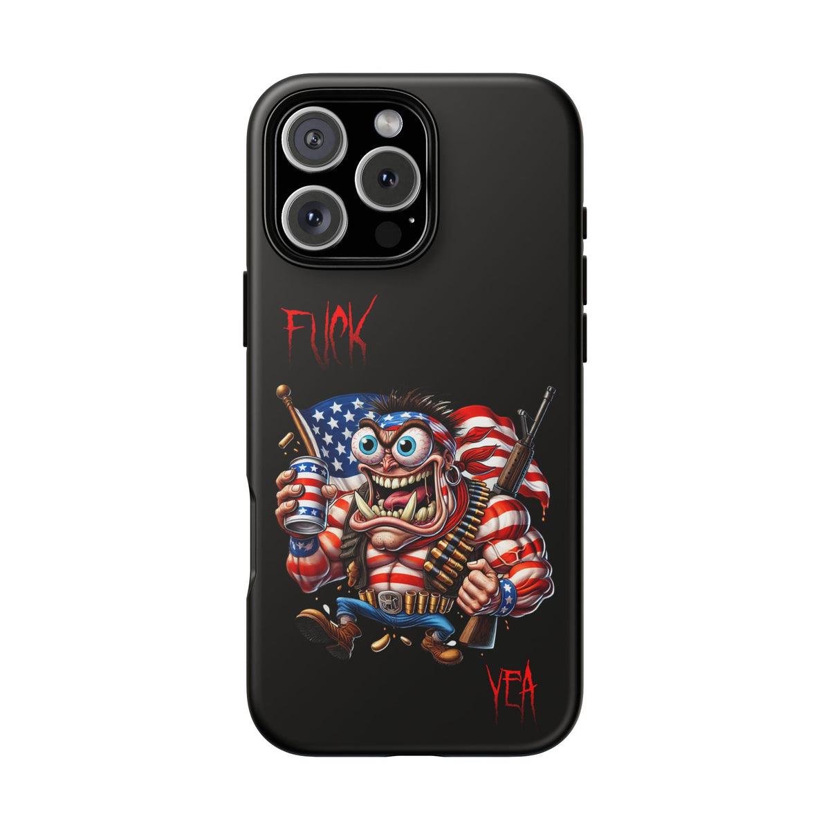 Patriotic Madman Phone Case — 'Funk Yea' USA Flag Tough Case