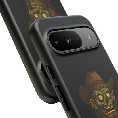 Zombie Cowboy Phone Case — "Ain't No Grave Gonna Hold This Yeehaw" Protective iPhone Cover