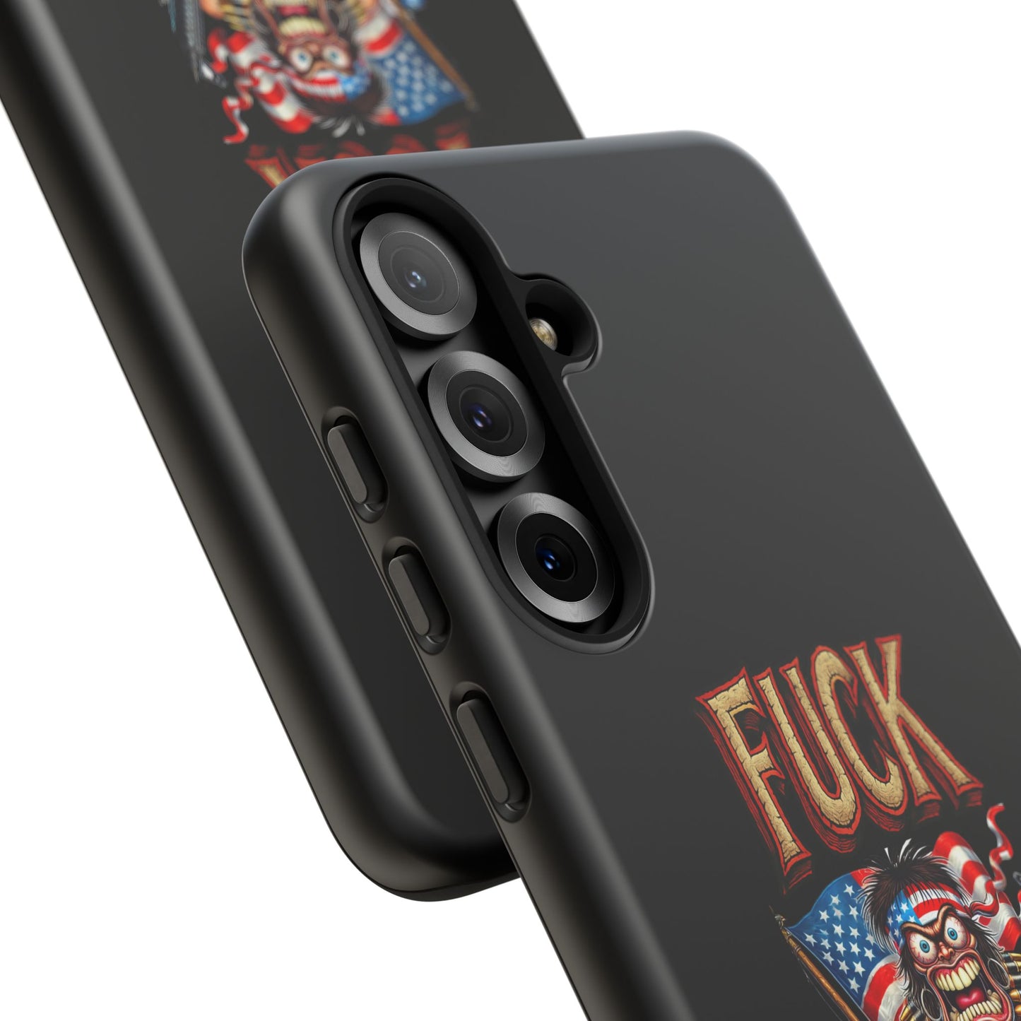 Phone Case — "FUCK YEA" Patriotic Skeleton Soldier Graphic