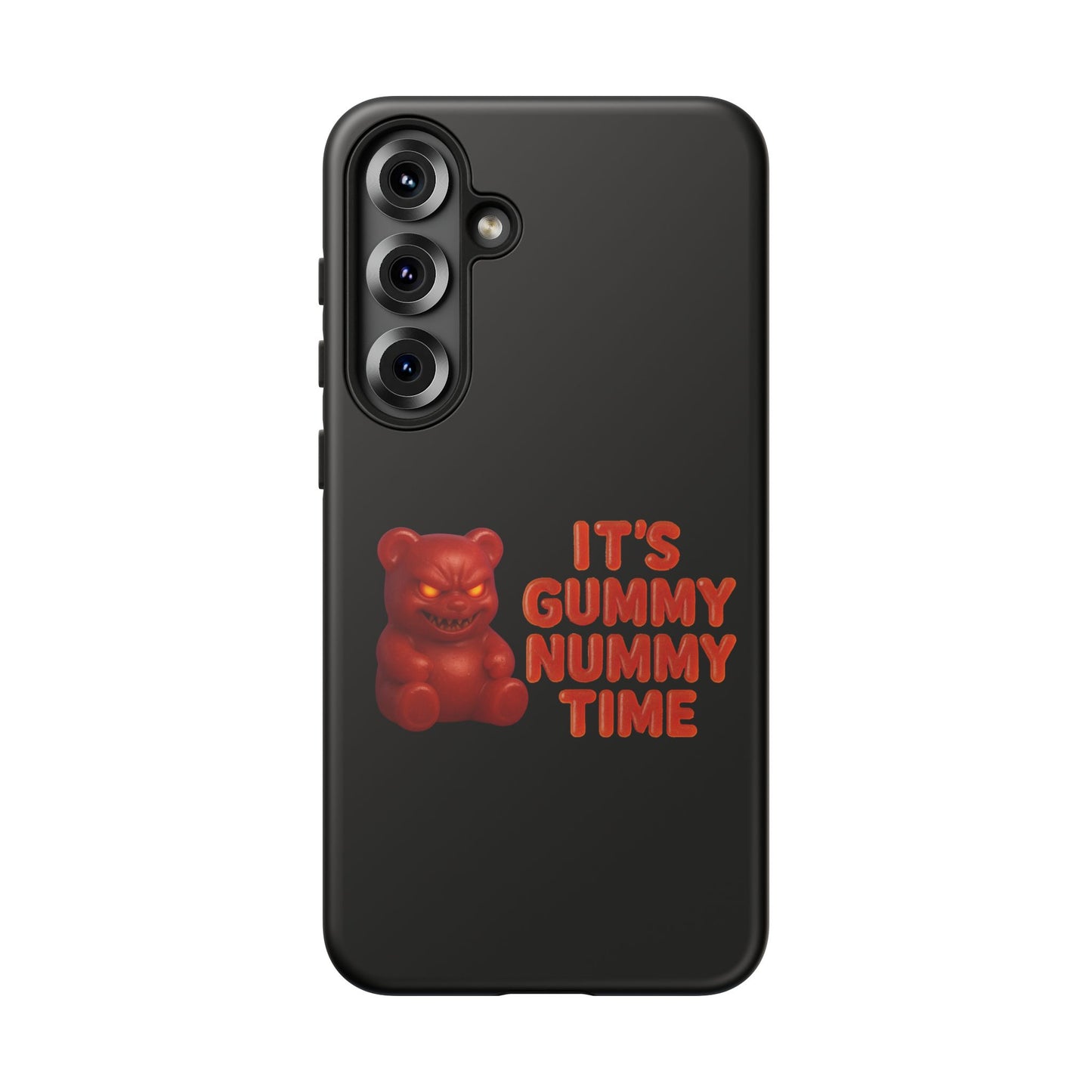 Phone Case — "It's Gummy Nummy Time" Red Gummy Bear Protective Case