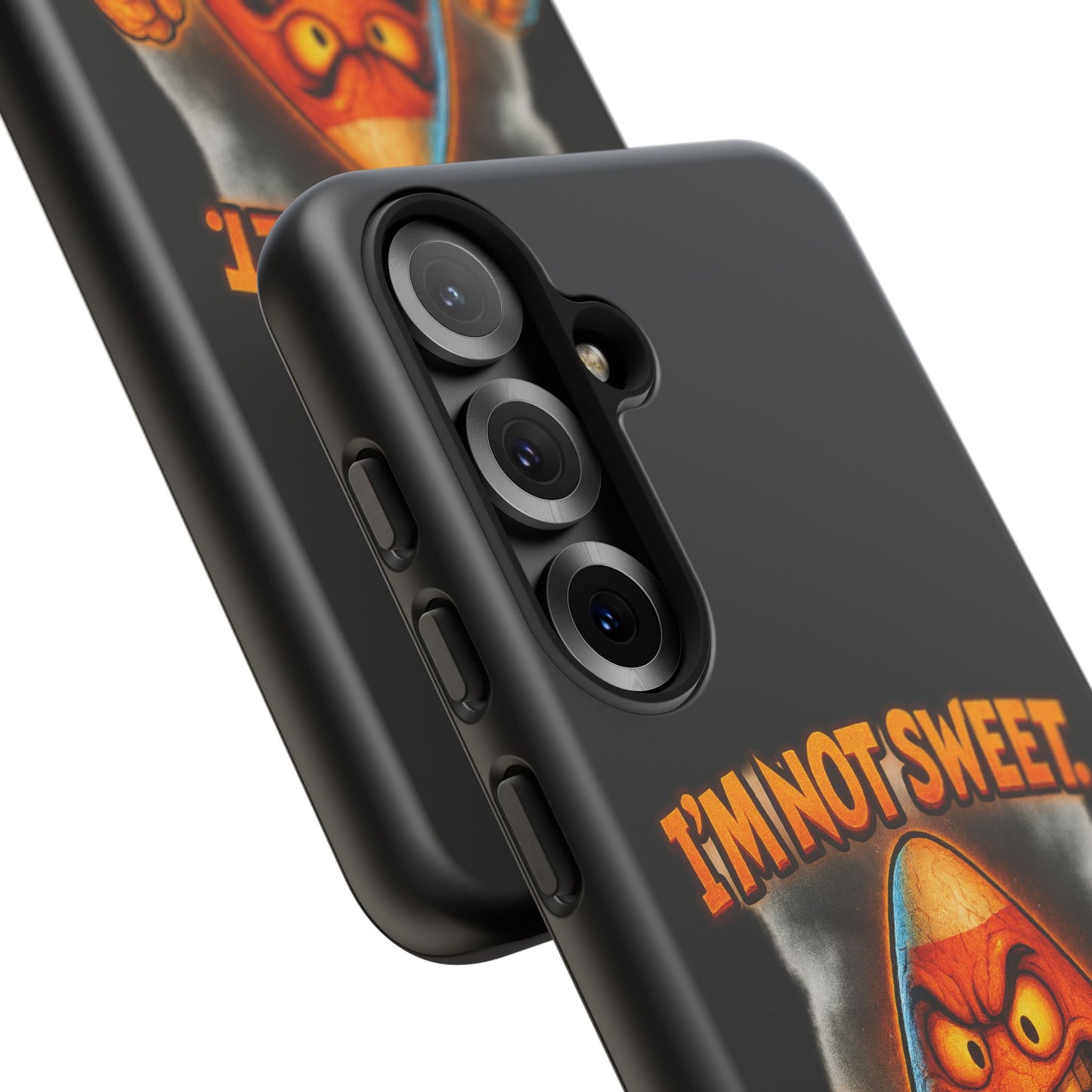 Phone Case — "I'm Not Sweet, I'm Spite in Stripes" Candy Monster Design