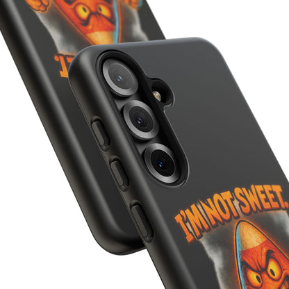 Phone Case — "I'm Not Sweet, I'm Spite in Stripes" Candy Monster Design