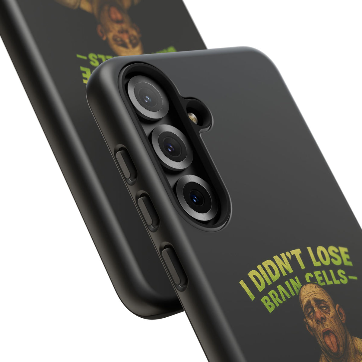 Phone Case — "I Didn't Lose Brain Cells, Someone Stole Them" Funny Zombie Warrior Protective Cover
