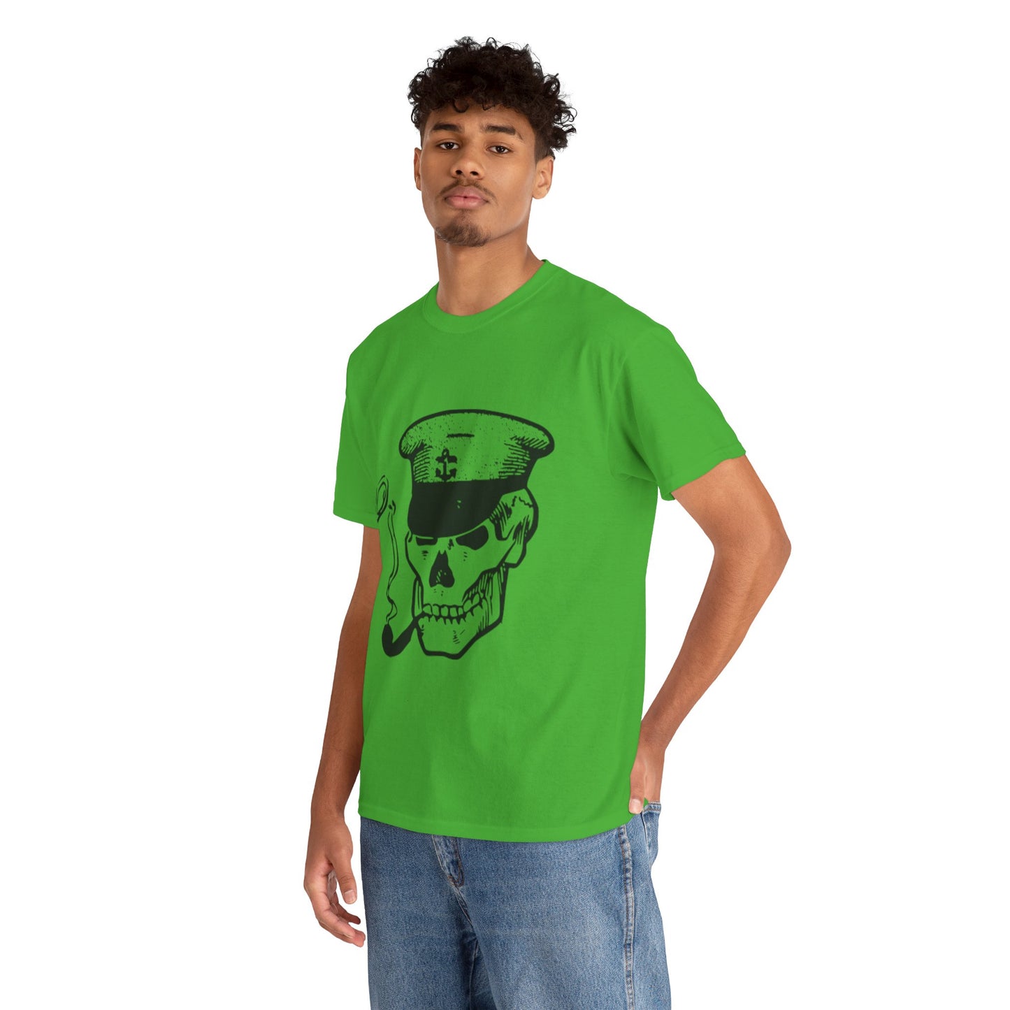 Dead Admiral Skull – Smoking Sailor Skeleton Tee