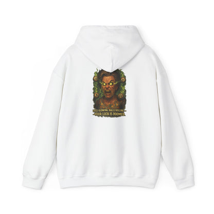 Horror Medusa Hoodie – “Your Luck Is Doom” Graphic Pullover