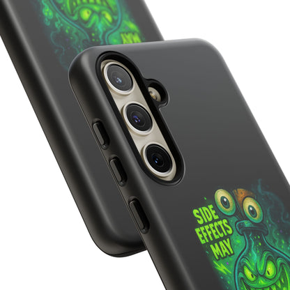 Phone Case — 'Side Effects May Include Laughter, Screaming, Glowing, and Doom' Neon Monster