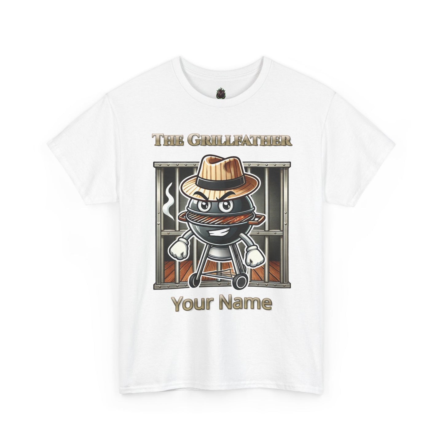 "The Grillfather" Personalized BBQ T-Shirt