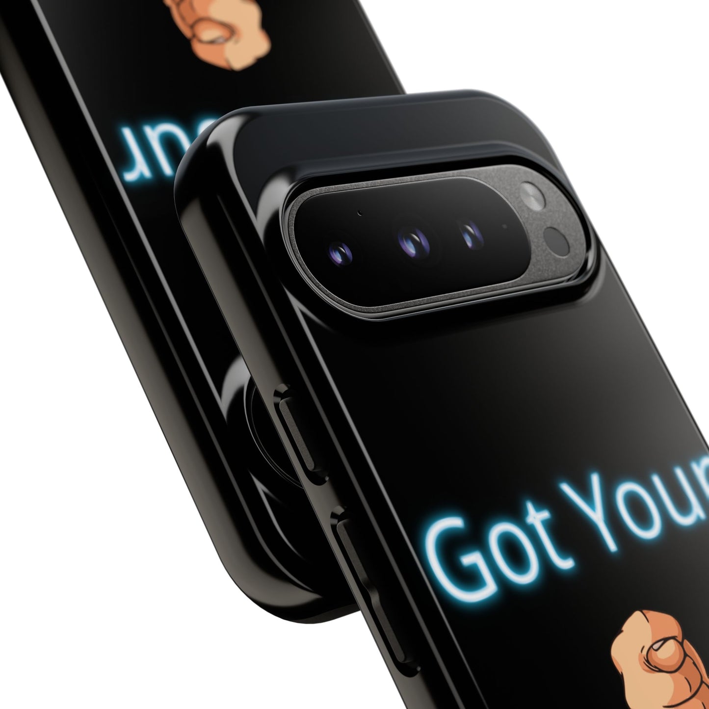 Got Your Nose Phone Case — Funny Neon Fist Design