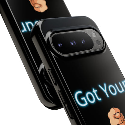 Got Your Nose Phone Case — Funny Neon Fist Design
