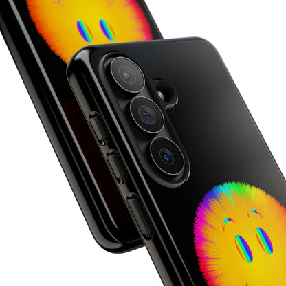 Phone Case — 'Dead Inside, But the Visuals Are Amazing' Rainbow Smiley