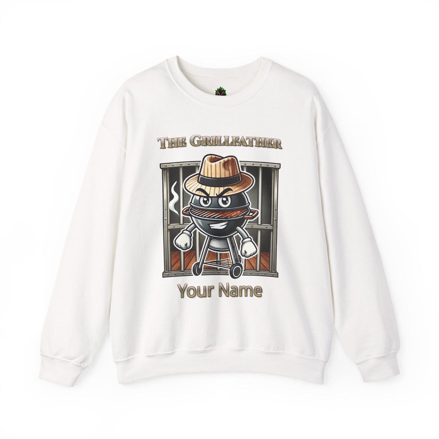 The Grillfather – Charcoal Crewneck Sweatshirt