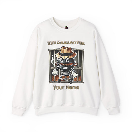 The Grillfather – Charcoal Crewneck Sweatshirt