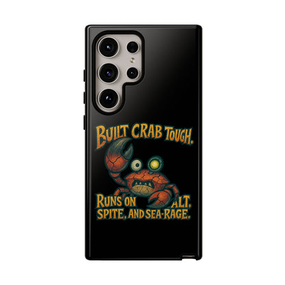 Phone Case - "Built Crab Tough" Funny Crab Graphic Protective Case