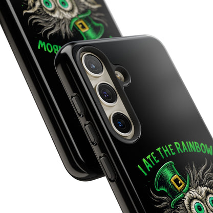 St. Patrick's Horror Phone Case — "I Ate the Rainbow, The Gold Screamed" Lucky Goblin Design