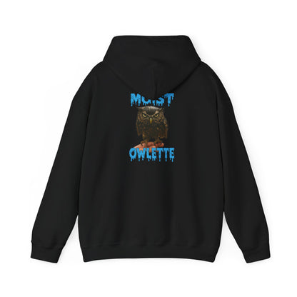 Owl Graphic Hoodie – “Must Owelette” Retro Drip Design