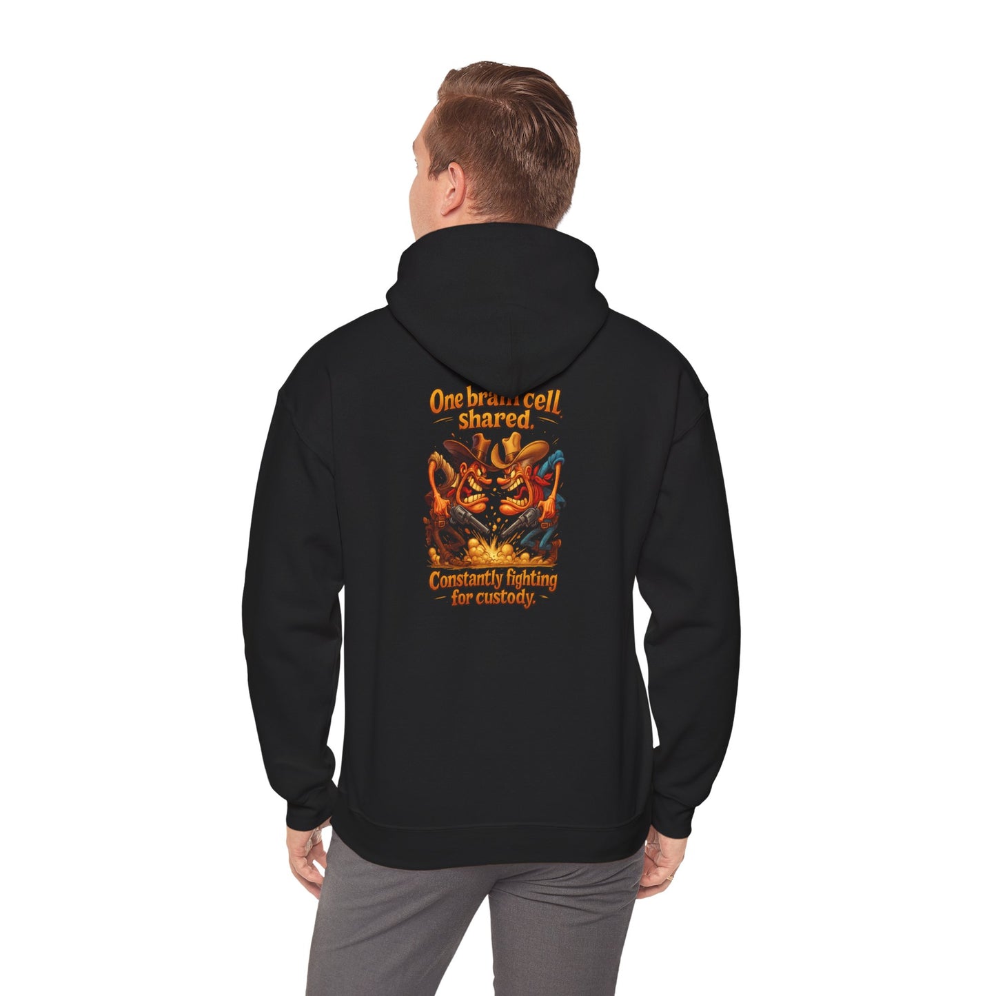 Vintage Crest Hoodie — Community Vibes Graphic Hooded Sweatshirt