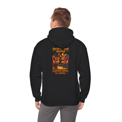Vintage Crest Hoodie — Community Vibes Graphic Hooded Sweatshirt