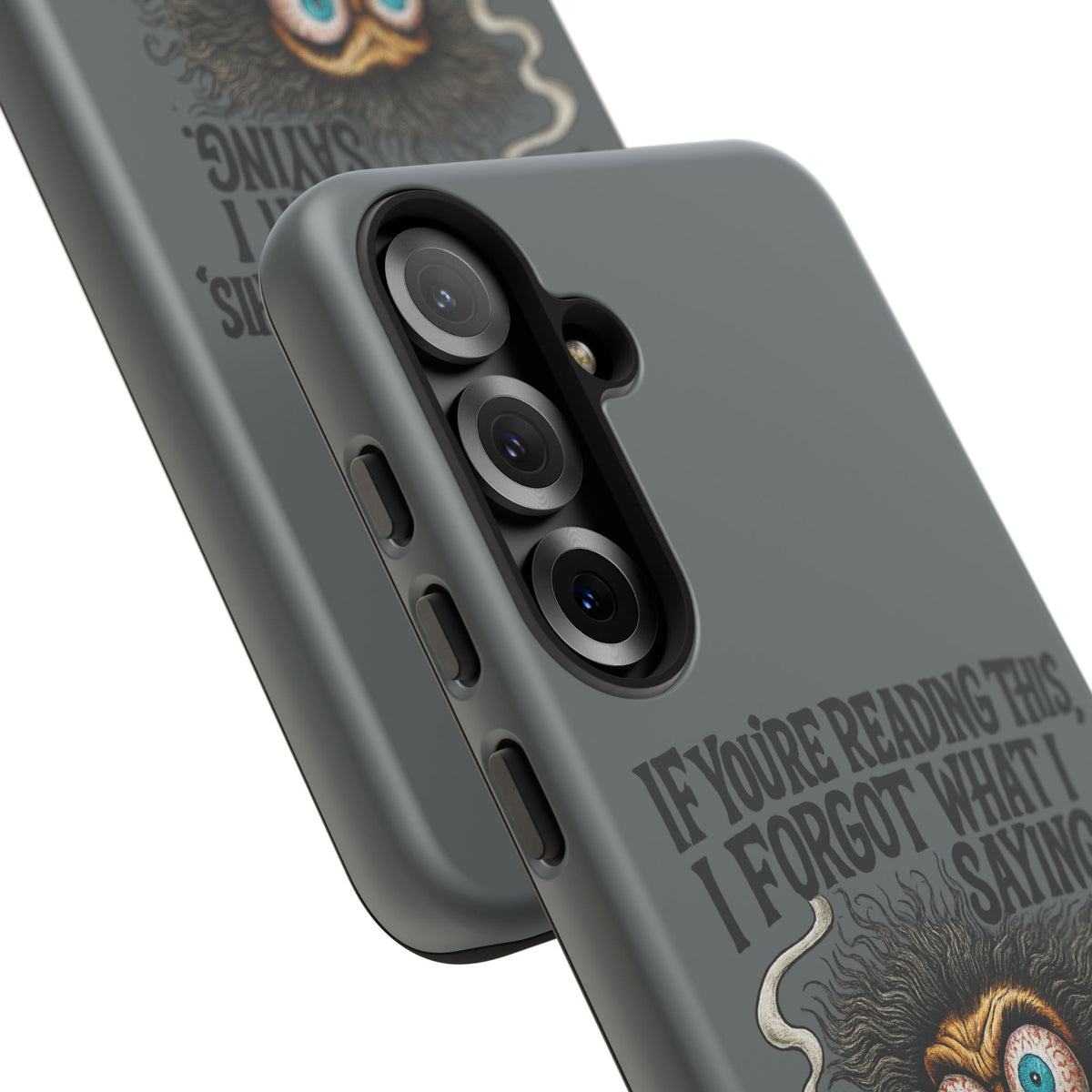 Phone Case — "If You're Reading This I Forgot What I Was Saying" Retro Crazy Cartoon Design