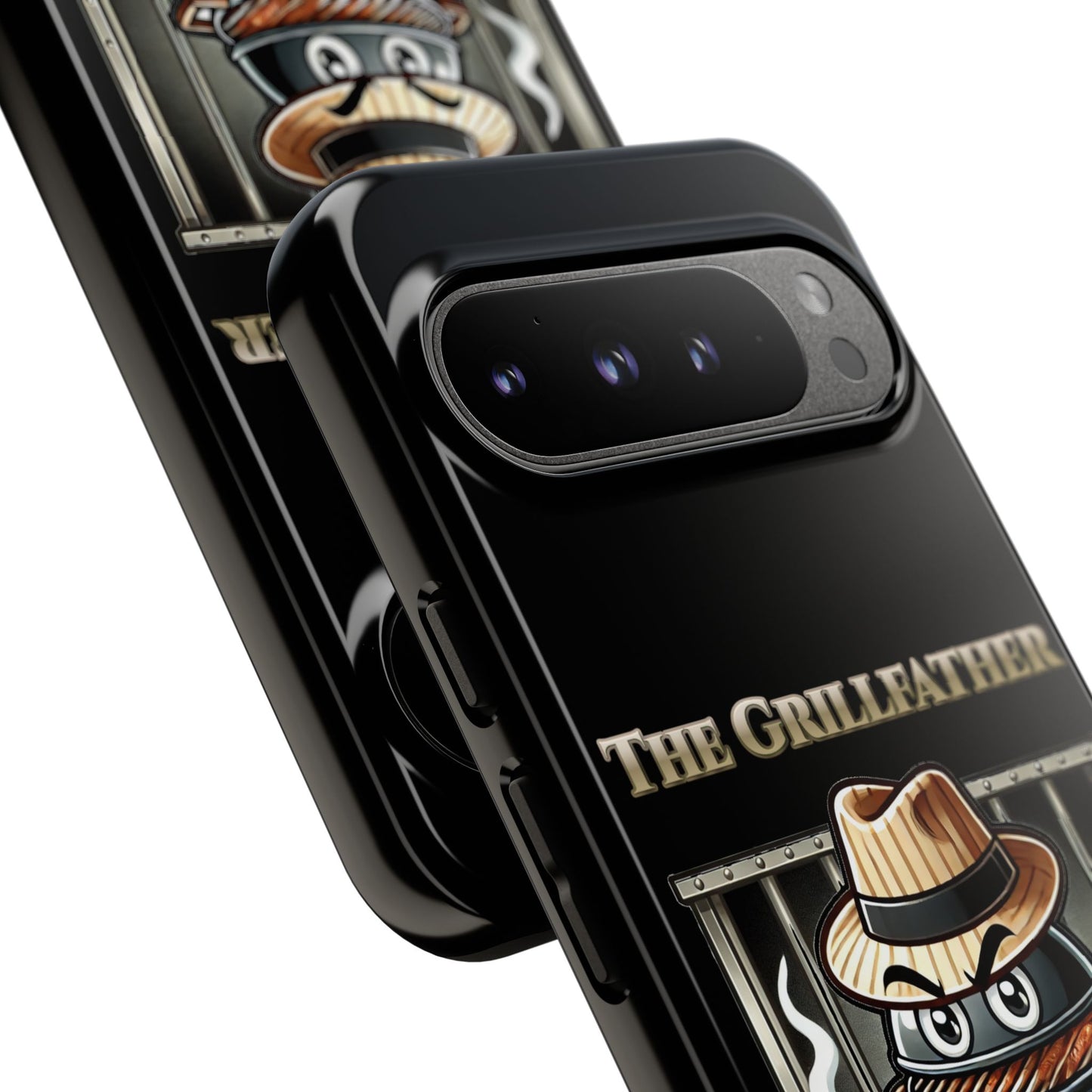 Grillfather Personalized Phone Case — Funny BBQ Smoker Design