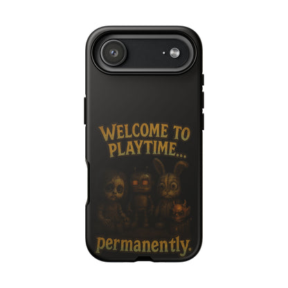Phone Case — "Welcome to Playtime... Permanently." Horror Game Character Protective Case