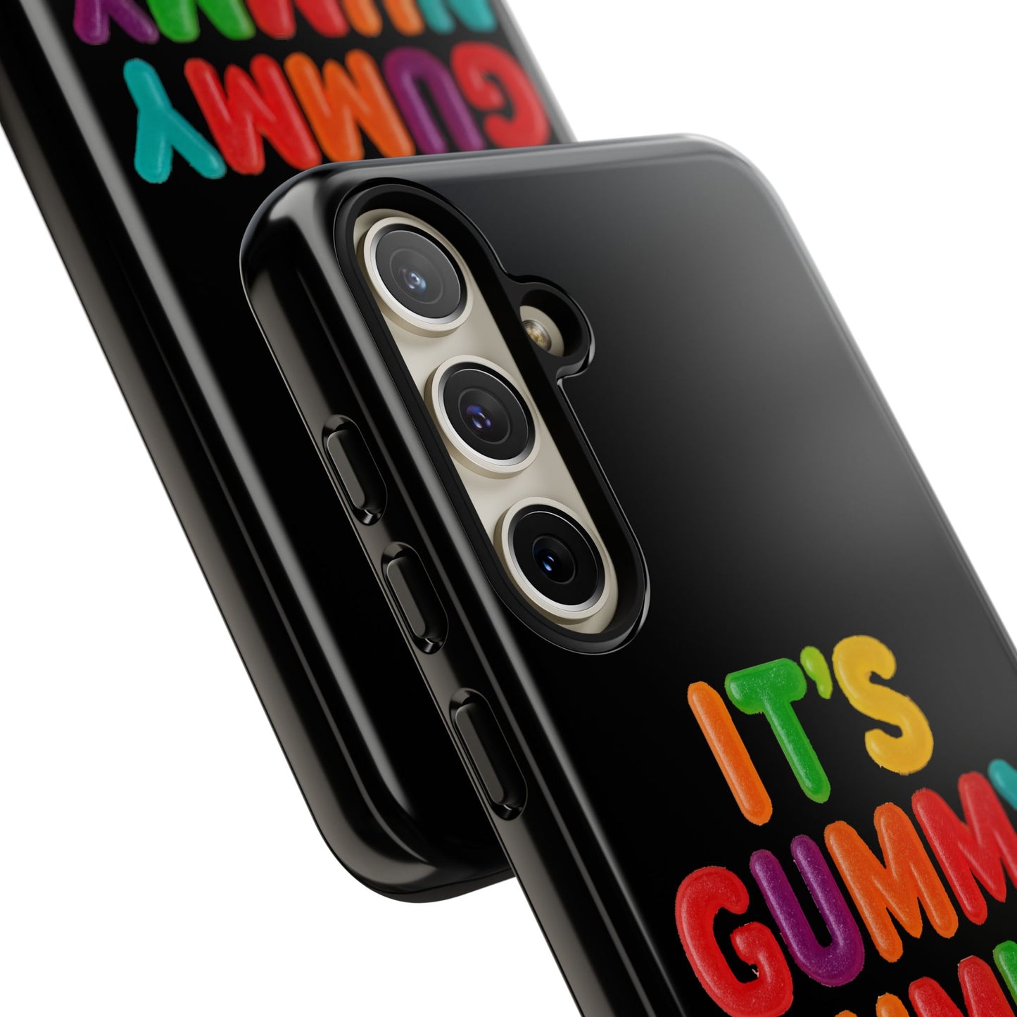 Phone Case — "It's Gummy Nummy Time" Colorful Candy Lettering Protective Case