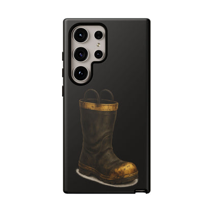 Vintage Fire Boot Phone Case — Rugged Protective iPhone Cover