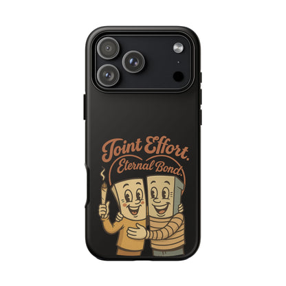 Phone Case — "Joint Effort Eternal Bond" Retro Cannabis Matchstick Design