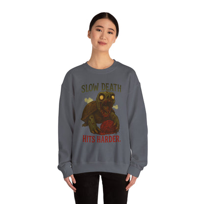 Slow Death Hits Harder – Undead Turtle Sweatshirt