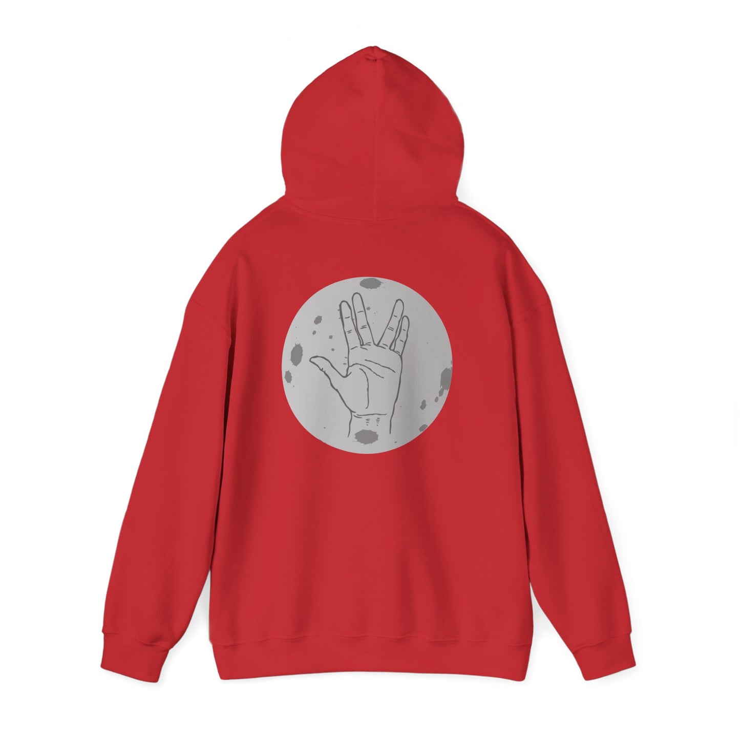 Vulcan Salute Hoodie — Retro Space Hand Graphic Pullover