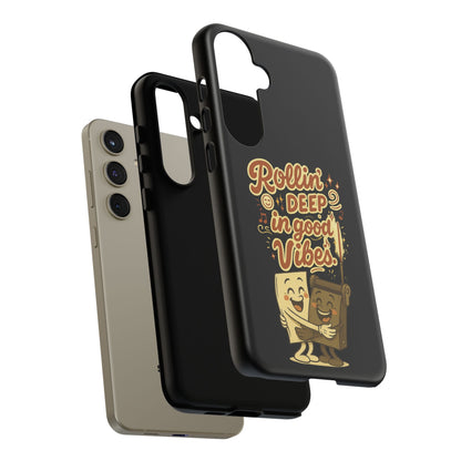 Phone Case — "Rollin' Deep in Good Vibes" Cartoon Retro Design
