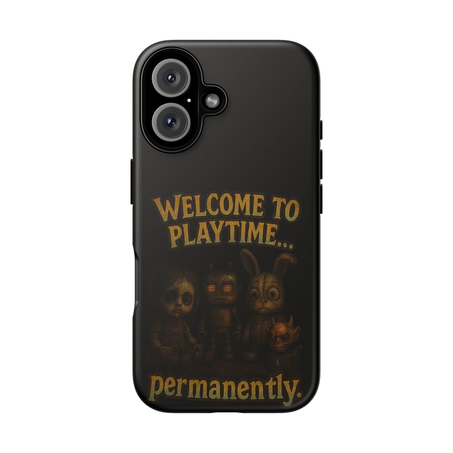 Phone Case — "Welcome to Playtime... Permanently." Horror Game Character Protective Case